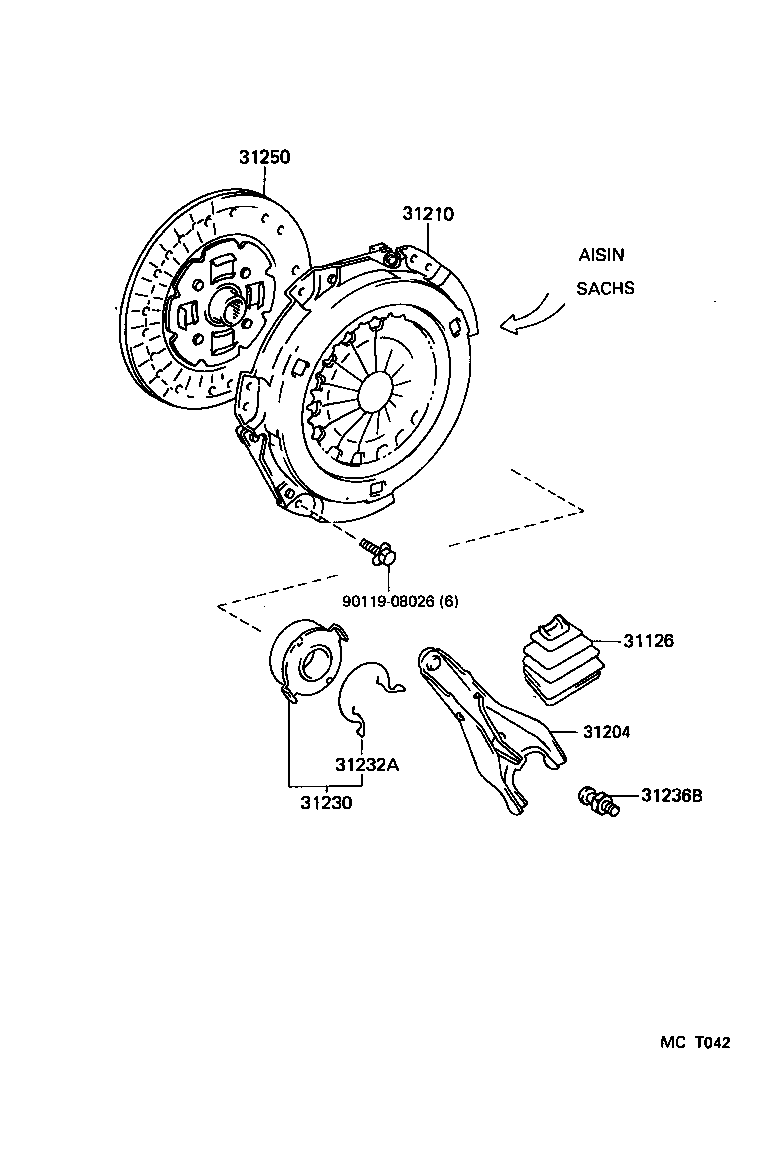 31210-0B020 COVER ASSY, CLUTCH product image