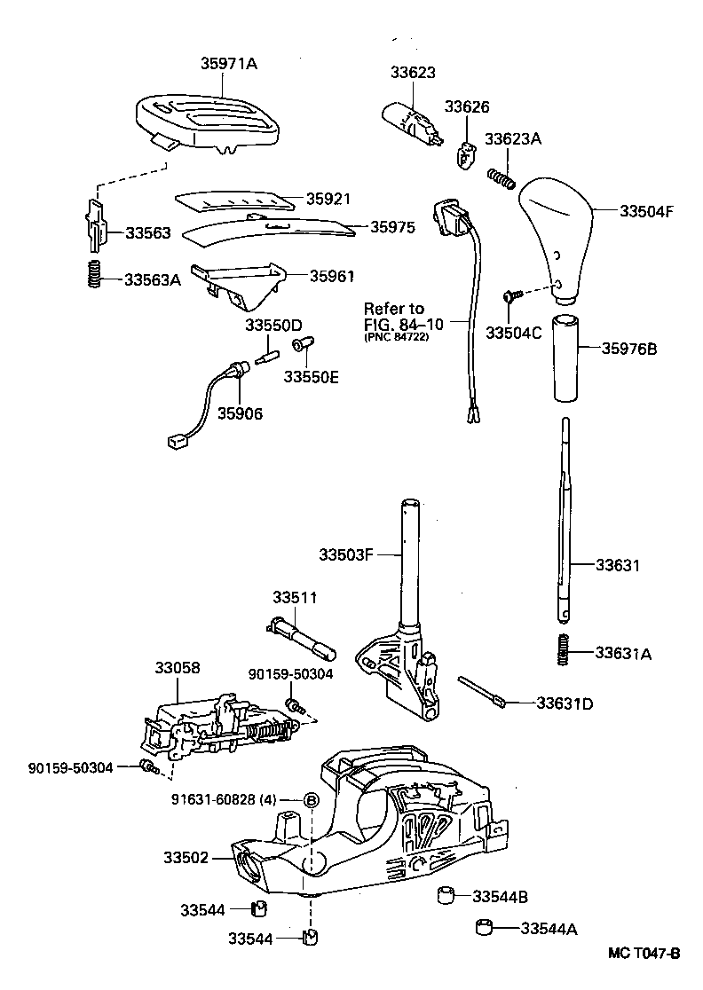 33055-12060 LEVER SUB-ASSY, SHIFT(FOR FLOOR SHIFT) product image