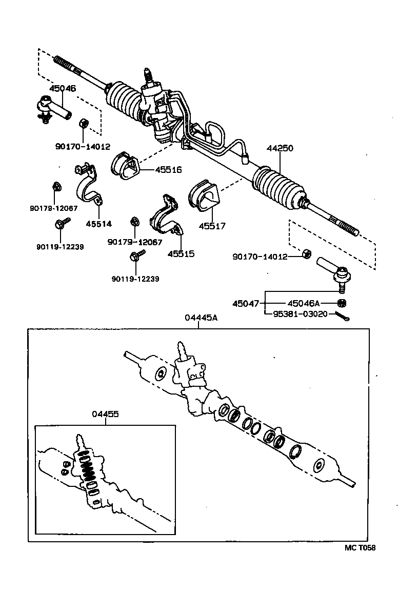 45046-09130 END SUB-ASSY, TIE ROD, RH product image