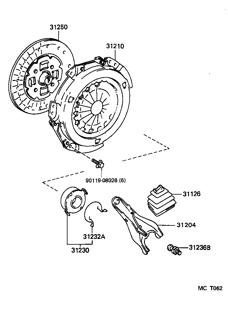 31250-12282 DISC ASSY, CLUTCH product image