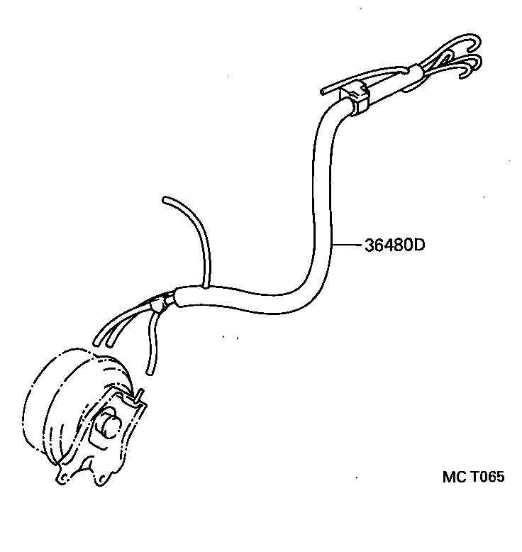 36480-12090 TUBE ASSY, TRANSFER VACUUM product image