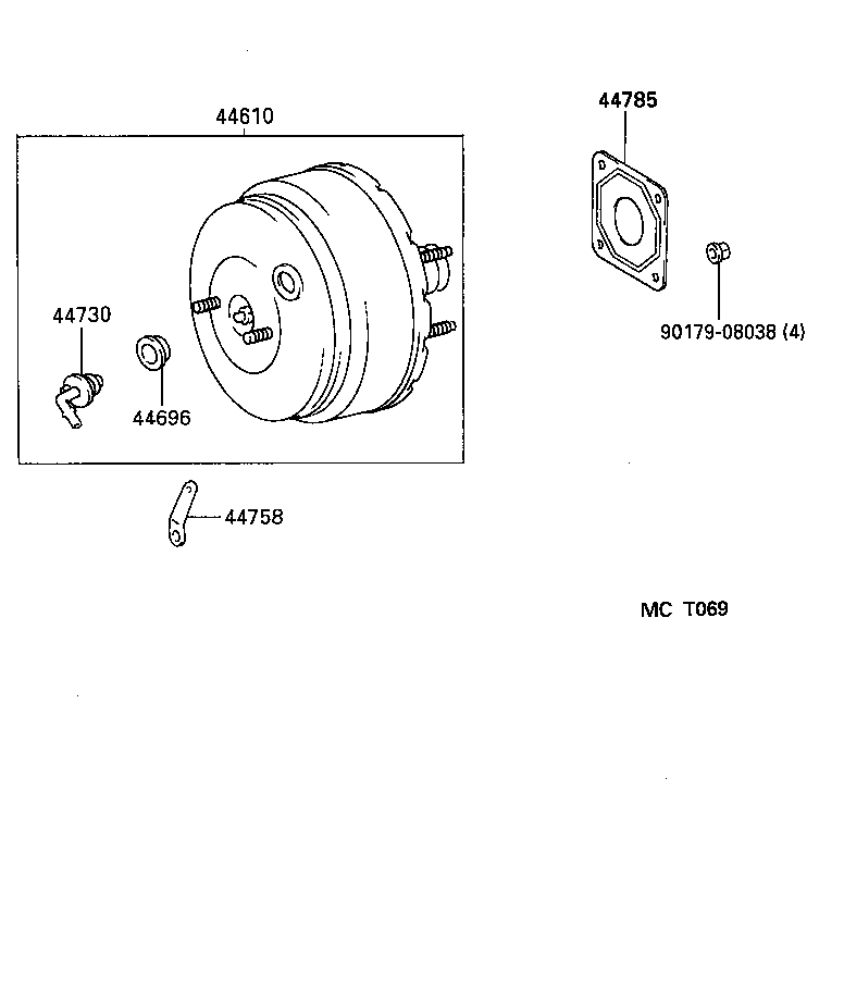 44704-12080 RESERVOIR SUB-ASSY, VACUUM product image