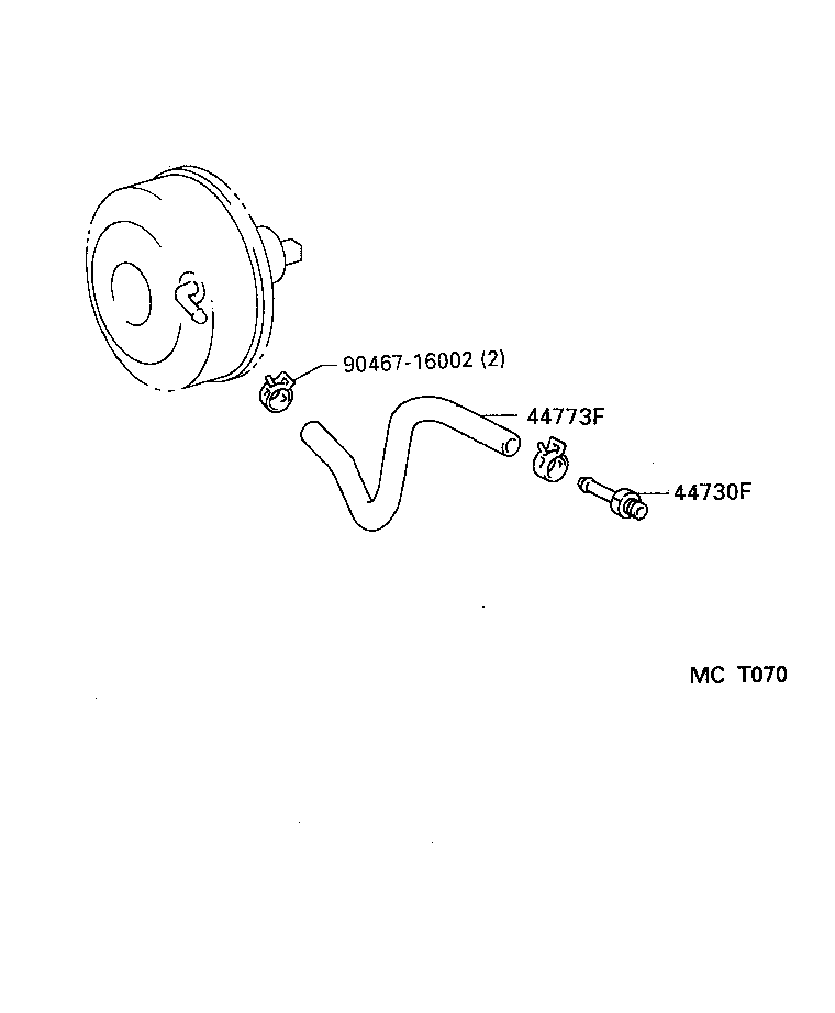 90401-10054 BOLT, UNION(FOR VACUUM HOSE UNION) product image