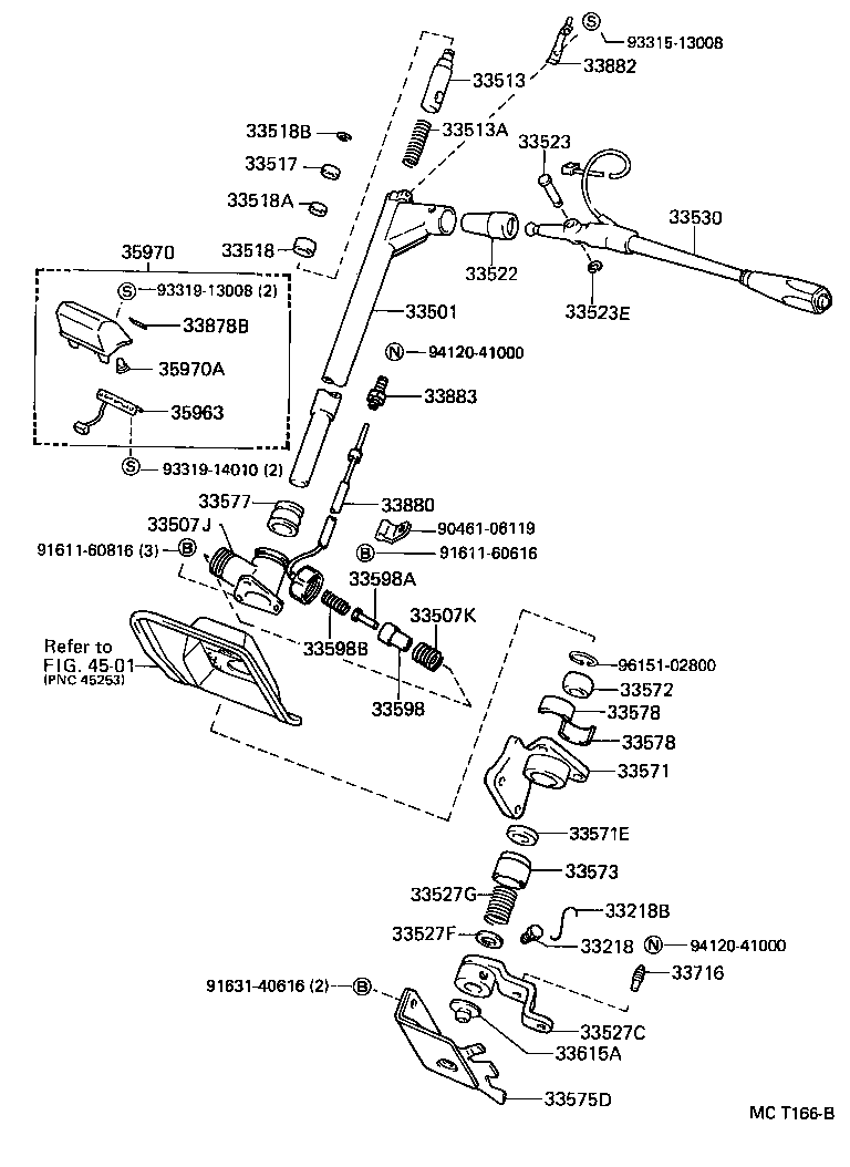 33580-36040 BELLCRANK ASSY, SHIFTING (FOR COLUMN SHIFT) product image