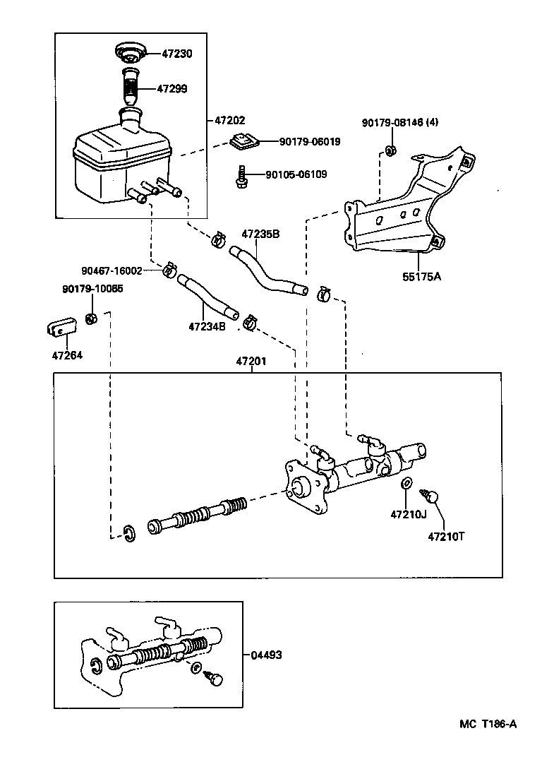 47220-37030 RESERVOIR SUB-ASSY, BRAKE MASTER CYLINDER product image