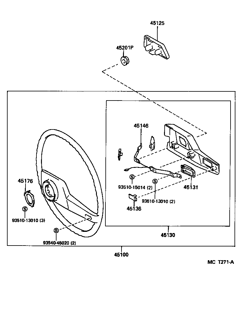 45176-36010 RING, HORN CONTACT product image