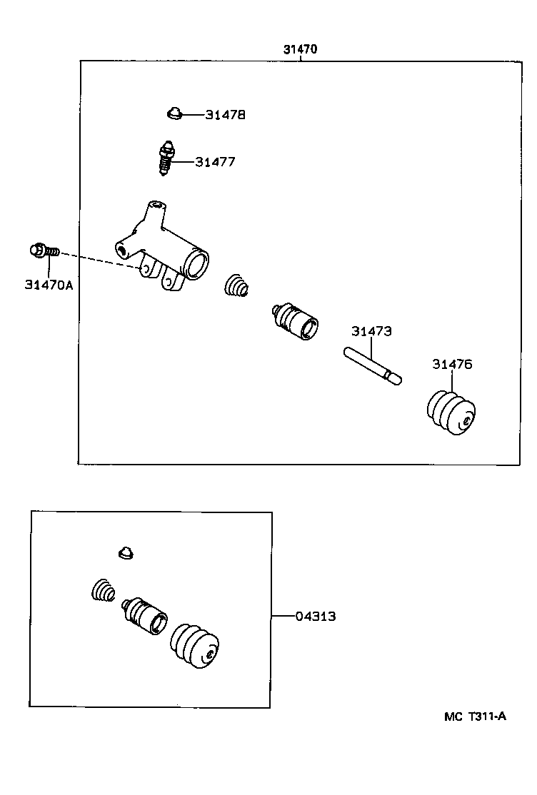 90110-08012 BOLT(FOR CLUTCH RELEASE CYLINDER SETTING) product image