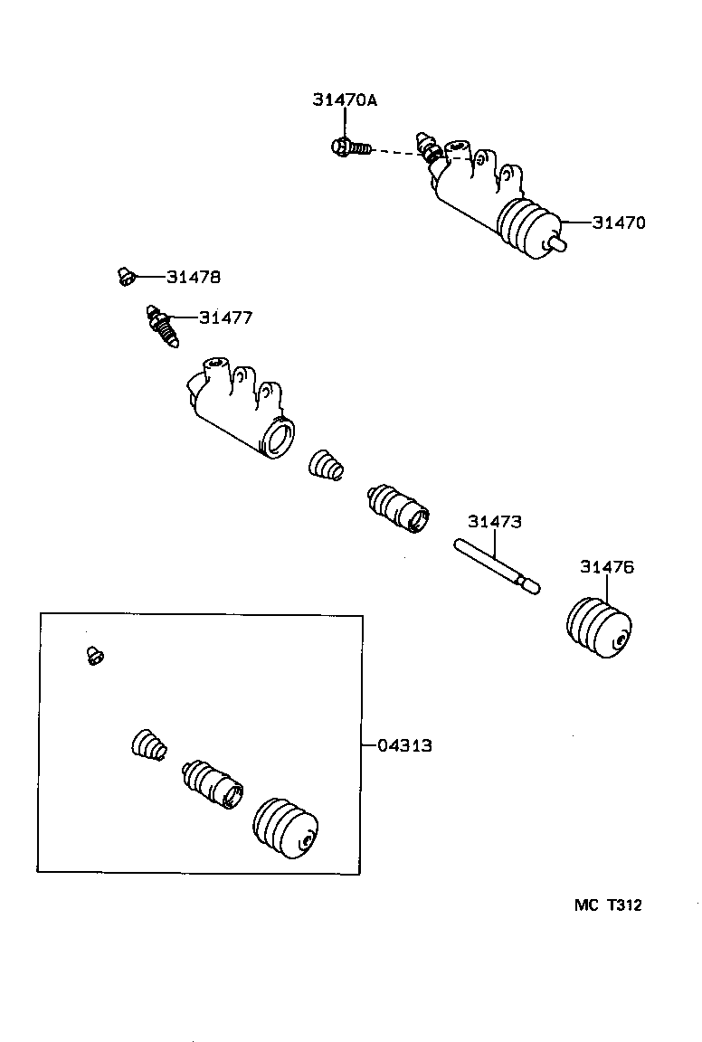 90110-08012 BOLT(FOR CLUTCH RELEASE CYLINDER SETTING) product image