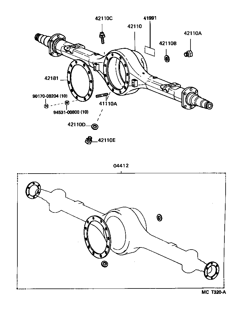 41201-29785 FINAL GEAR KIT, DIFFERENTIAL, REAR product image