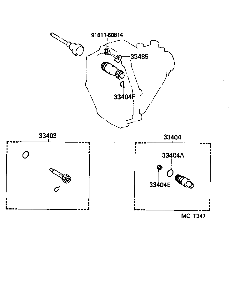 33403-29255 GEAR SUB-ASSY, SPEEDOMETER DRIVEN (MTM) product image