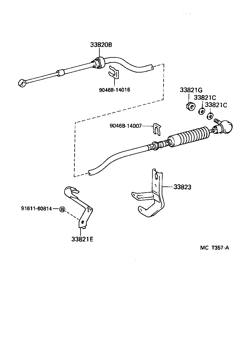 33501-25091 LEVER SUB-ASSY, SHIFT(FOR FLOOR SHIFT) product image
