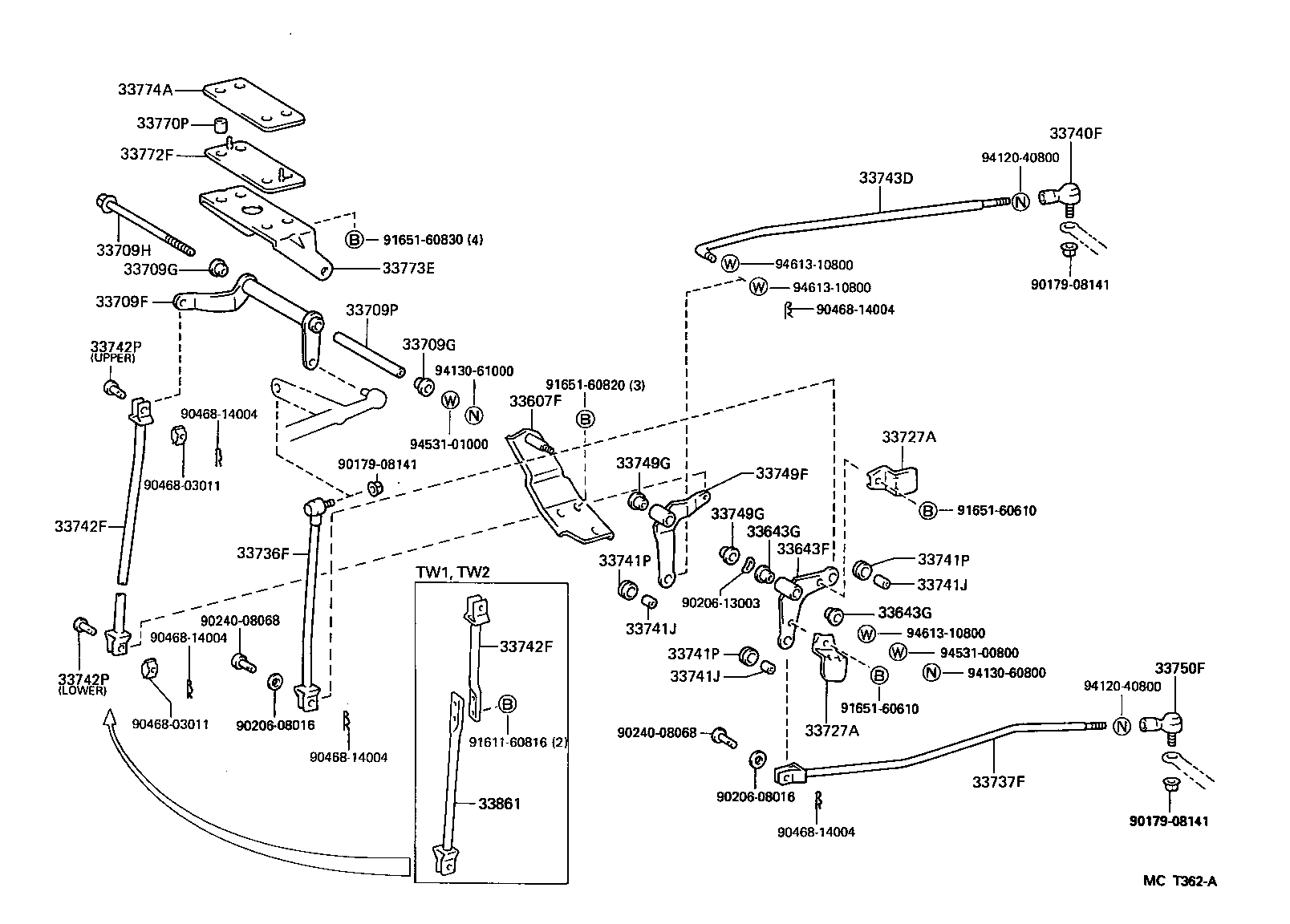 33501-25091 LEVER SUB-ASSY, SHIFT(FOR FLOOR SHIFT) product image