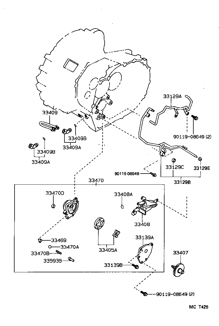 33408-20011 STRAINER SUB-ASSY, MANUAL TRANSMISSION OIL product image