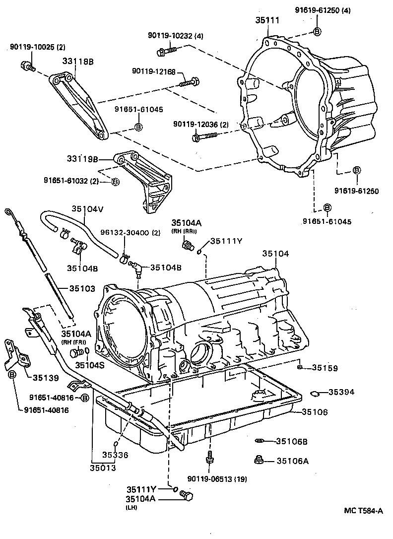 35013-35220 TUBE SUB-ASSY, TRANSMISSION OIL FILLER product image