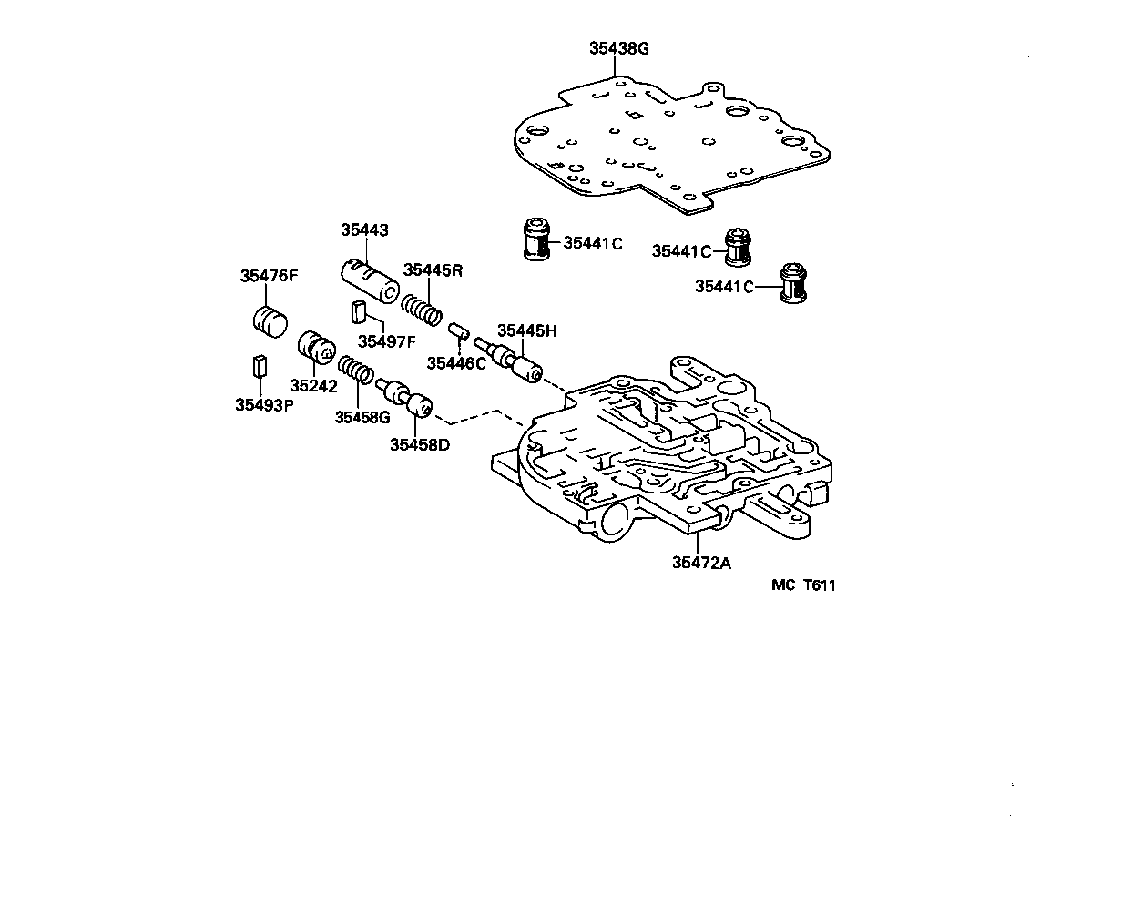 35406-30120 PLATE SUB-ASSY, VALVE BODY product image