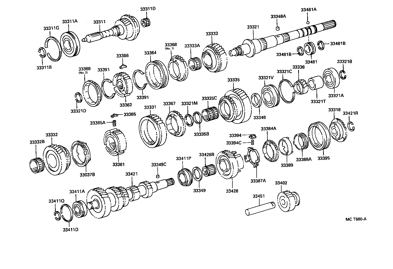 33032-22040 GEAR, 1ST product image