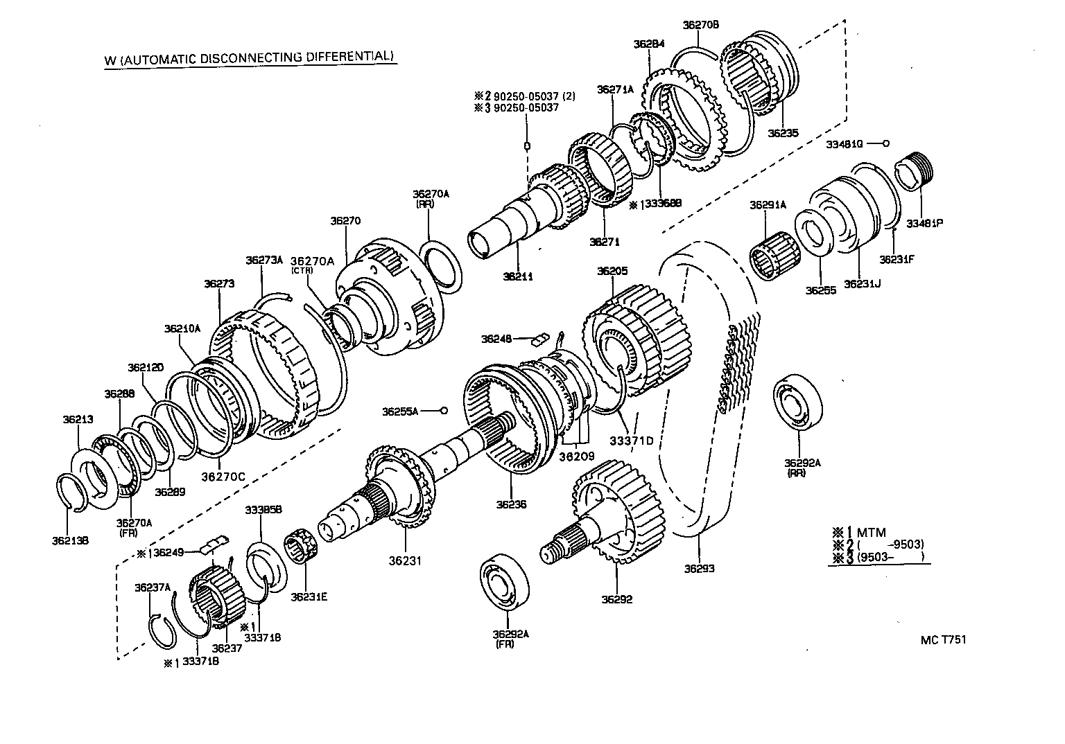 36236-35030 SLEEVE, FRONT DRIVE CLUTCH product image