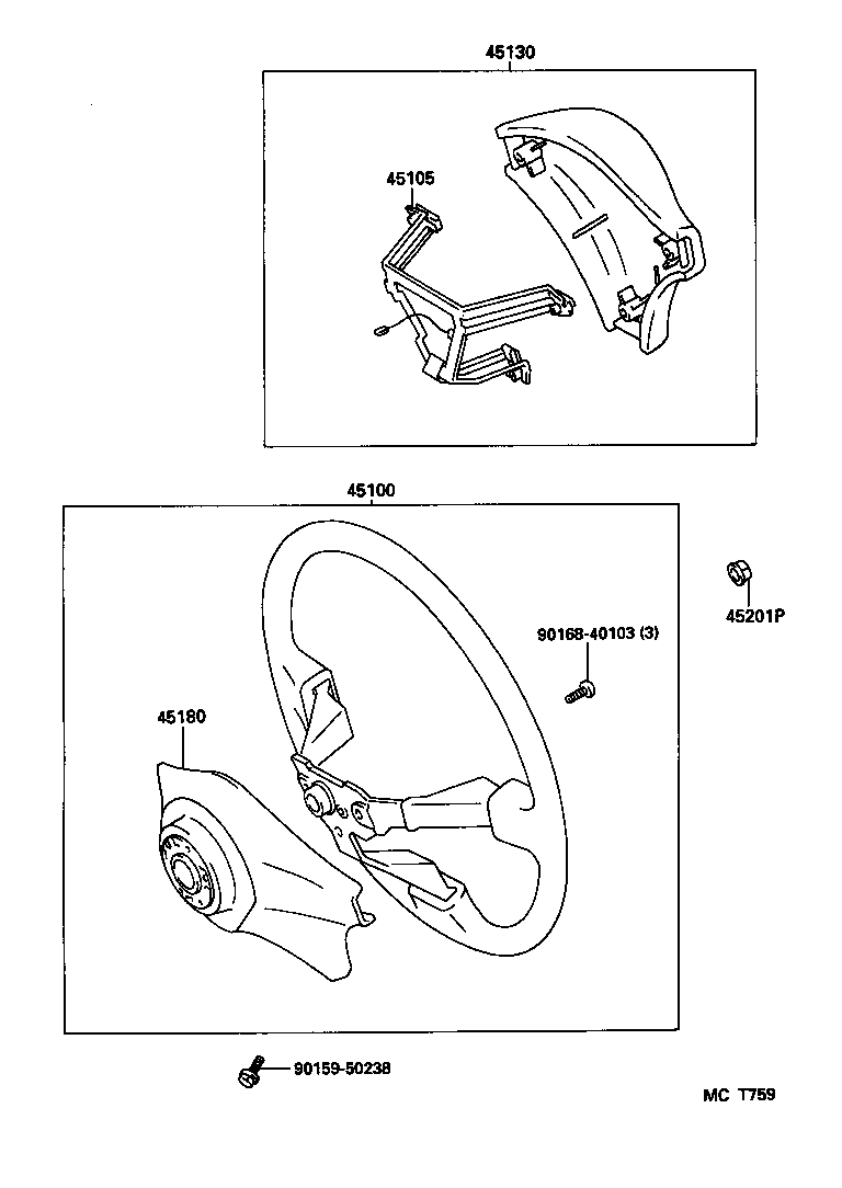 45130-14360-B0 BUTTON ASSY, HORN product image