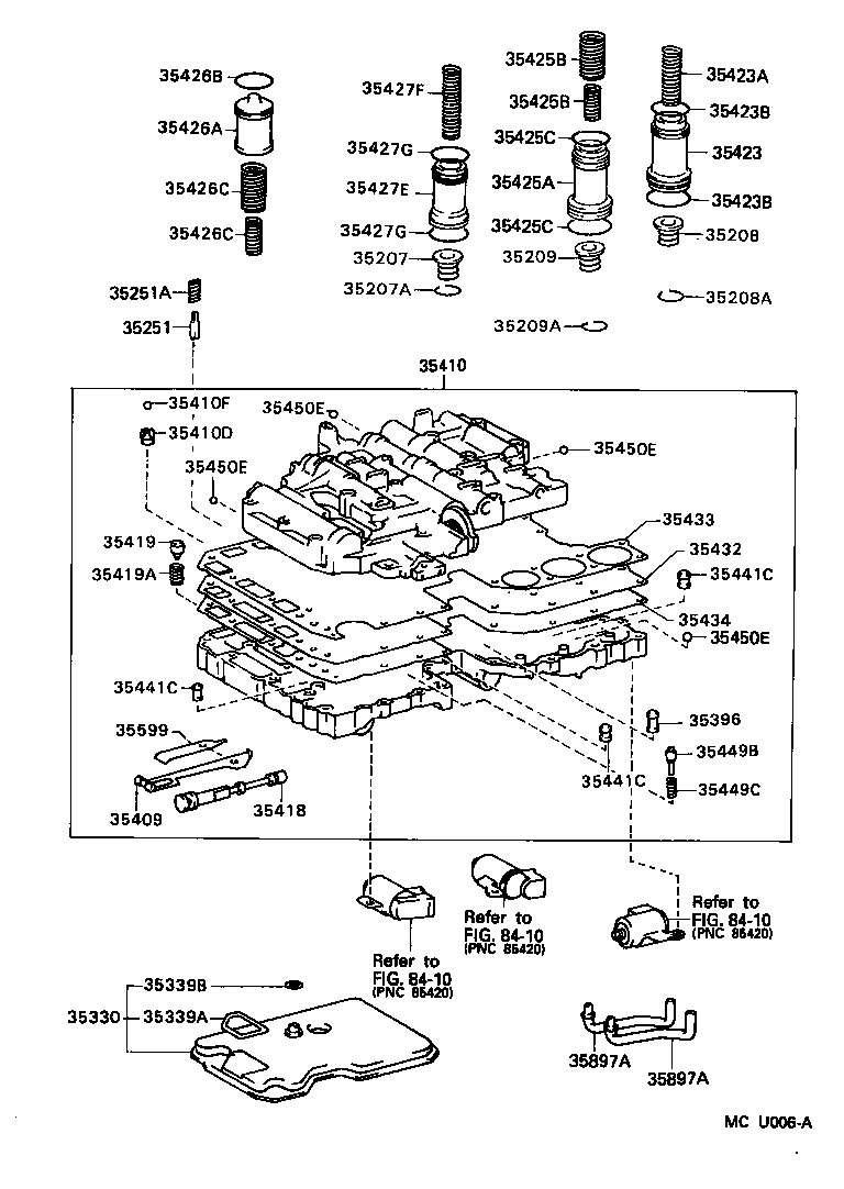 90501-22033 SPRING, COMPRESSION (FOR B-2 ACCUMULATOR PISTON) product image
