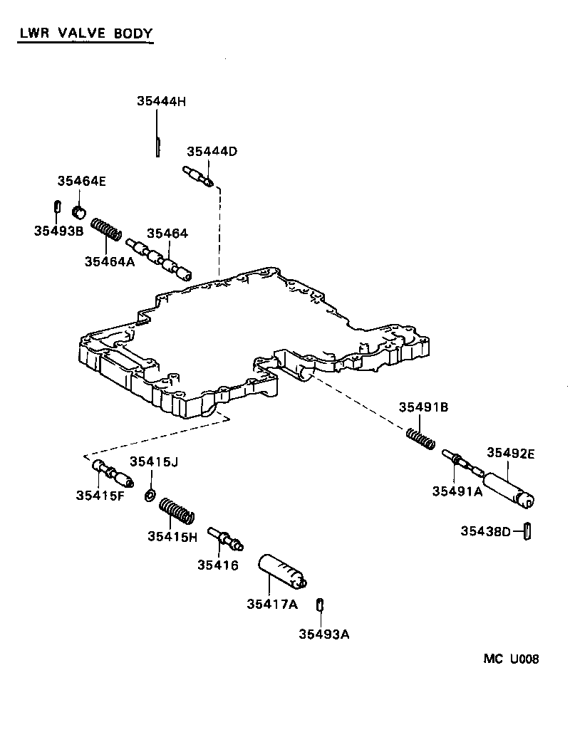 90501-22033 SPRING, COMPRESSION (FOR B-2 ACCUMULATOR PISTON) product image