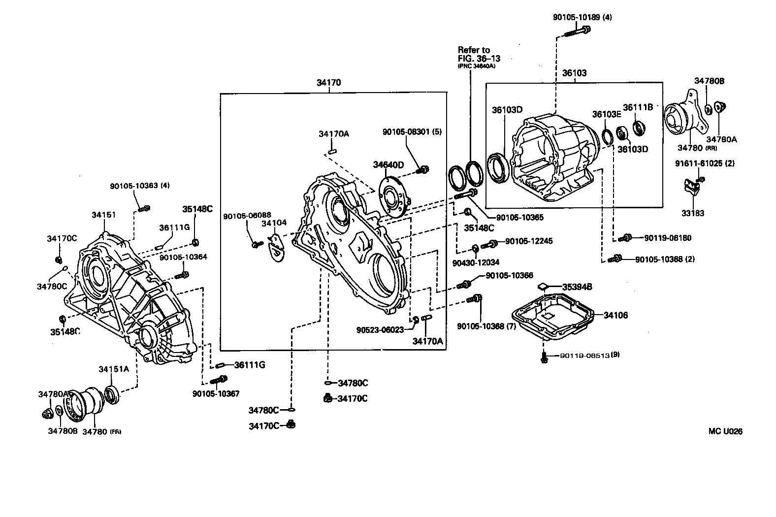 33183-30050 DAMPER, TRANSFER DYNAMIC product image