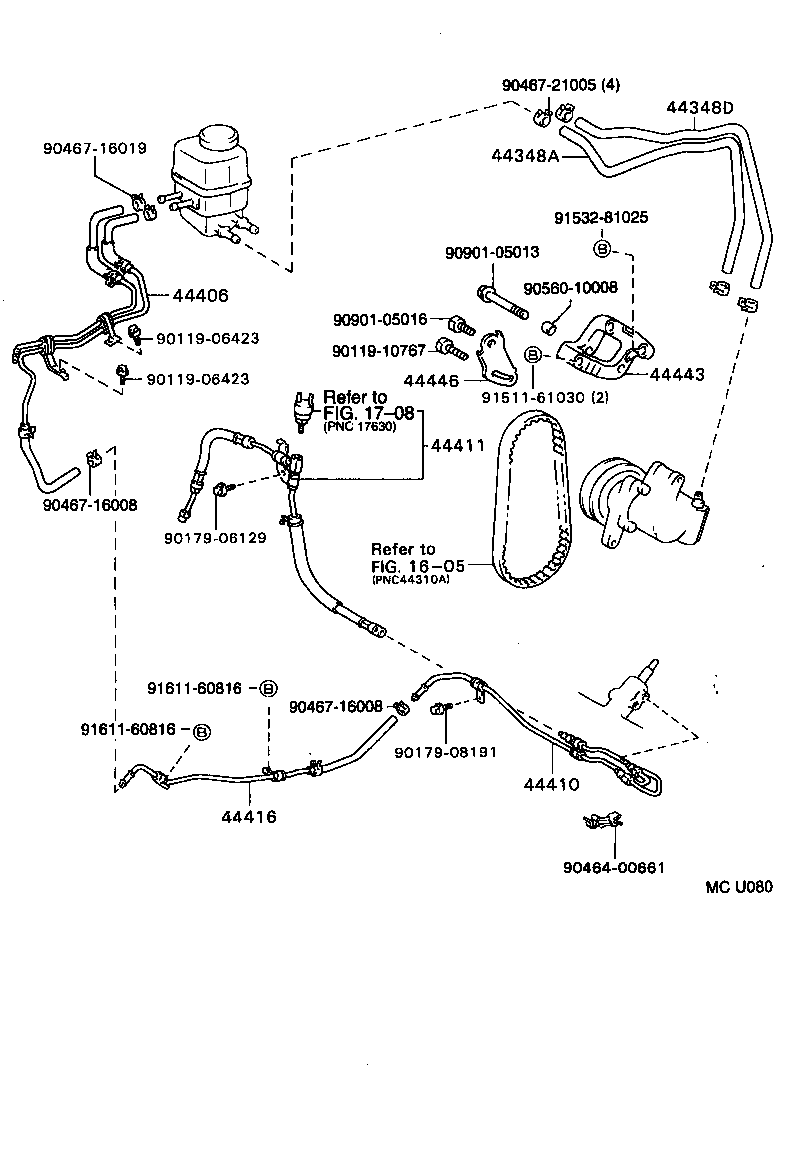44402-33070 COOLER SUB-ASSY, POWER STEERING OIL, NO.1 product image