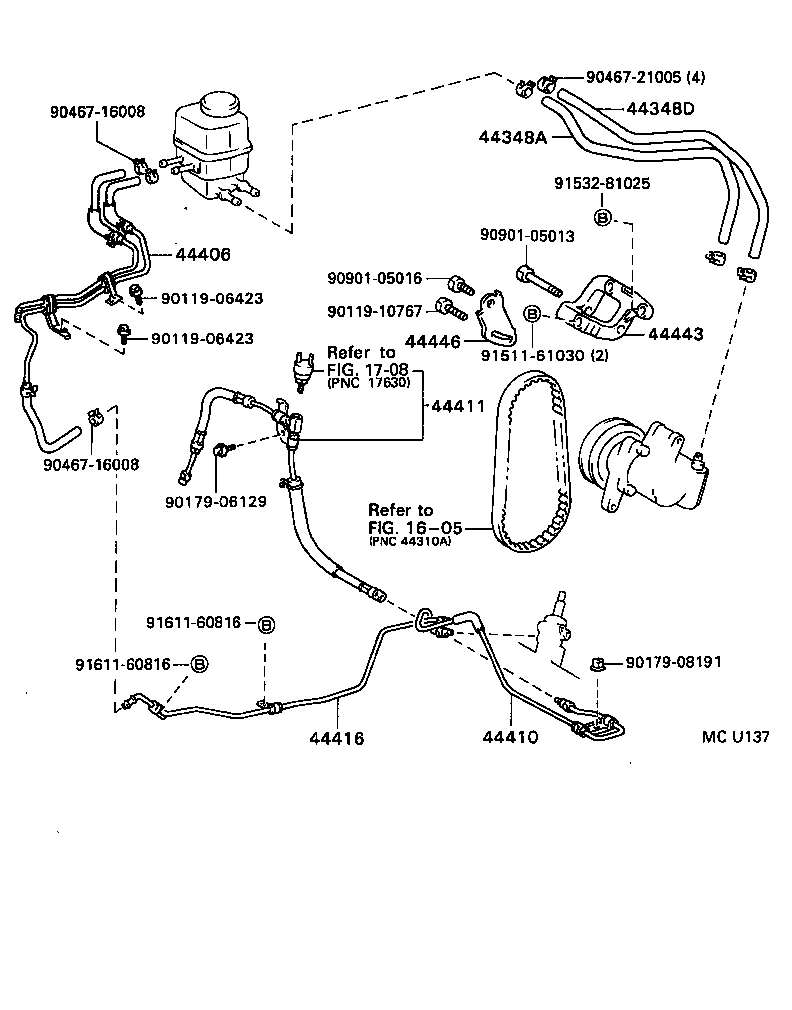 44402-33070 COOLER SUB-ASSY, POWER STEERING OIL, NO.1 product image
