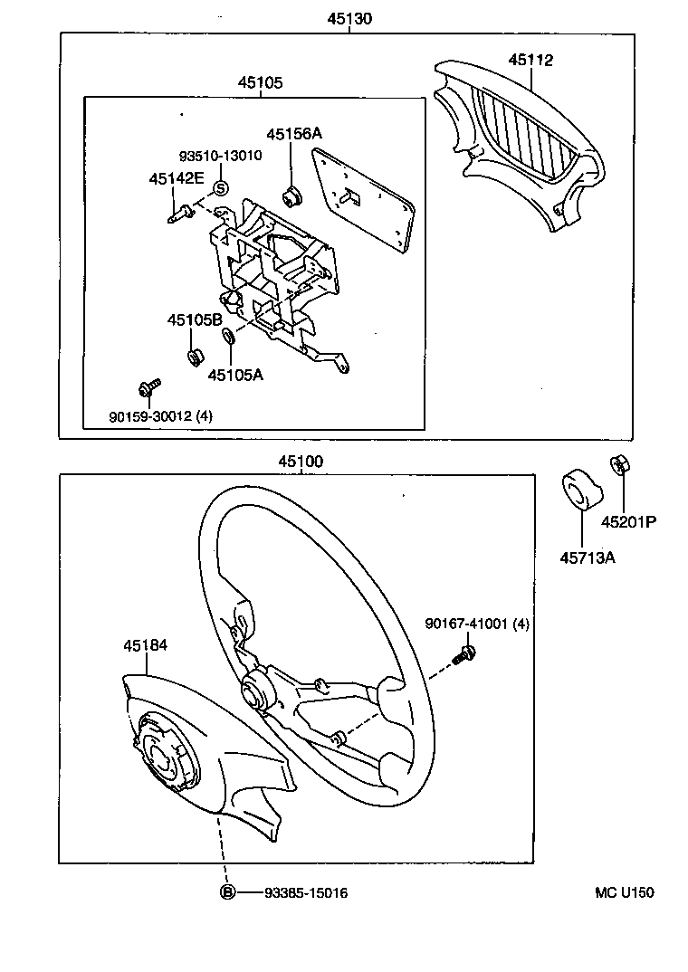 45105-32060 PLATE SUB-ASSY, HORN BUTTON CONTACT, NO.1 product image