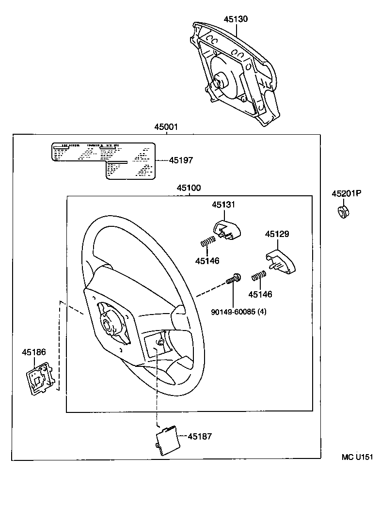 45105-32060 PLATE SUB-ASSY, HORN BUTTON CONTACT, NO.1 product image