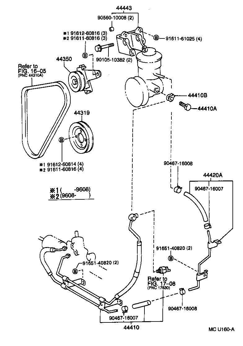 44348-26160 HOSE, OIL RESERVOIR TO PUMP, NO.1 product image