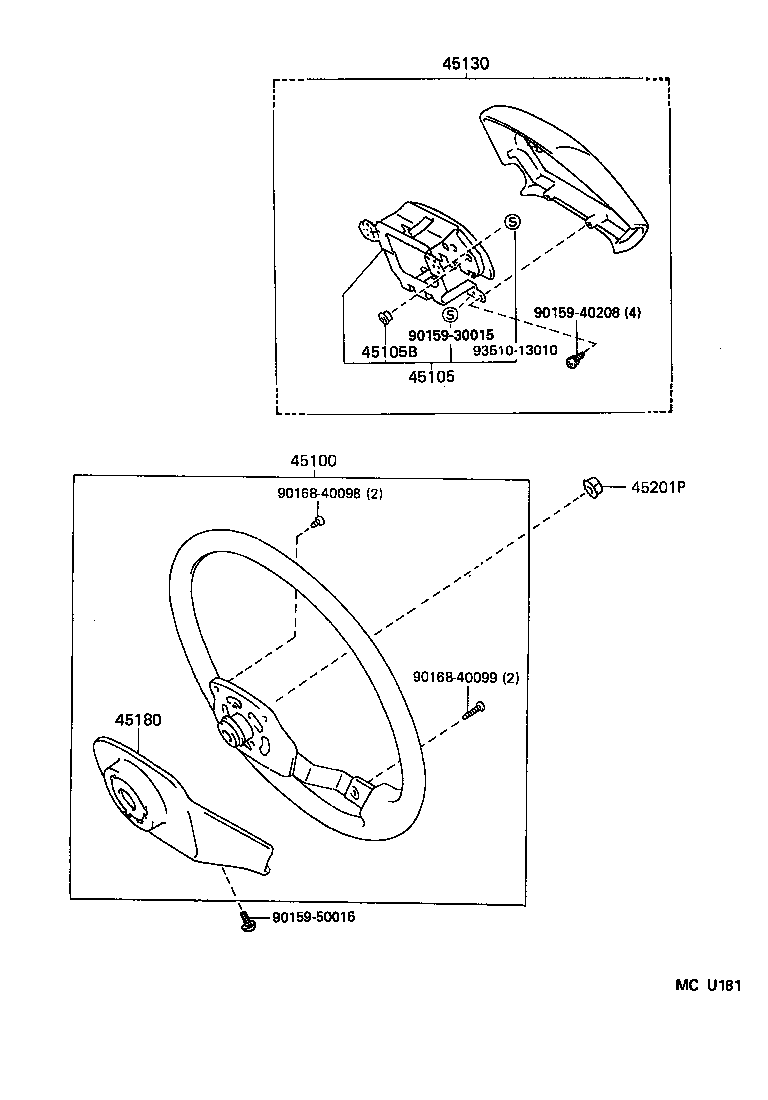 45105-26040 PLATE SUB-ASSY, HORN BUTTON CONTACT, NO.1 product image