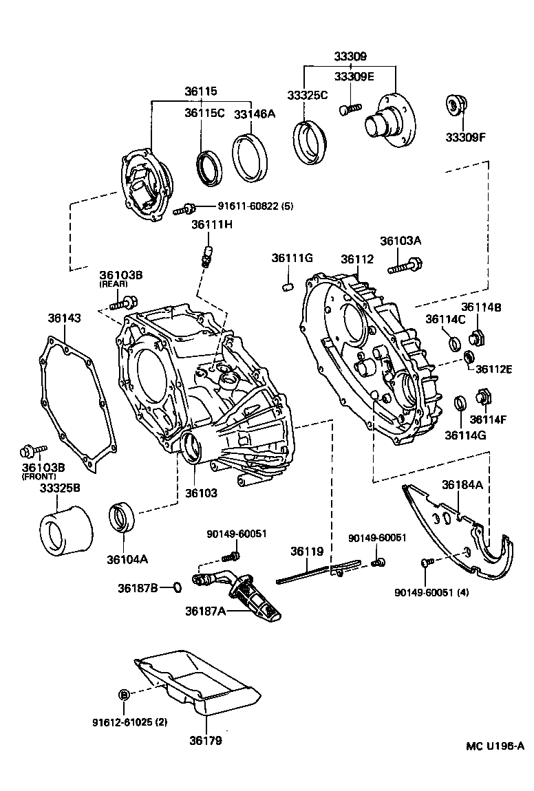 36105-26010 HOUSING, TRANSFER EXTENSION product image