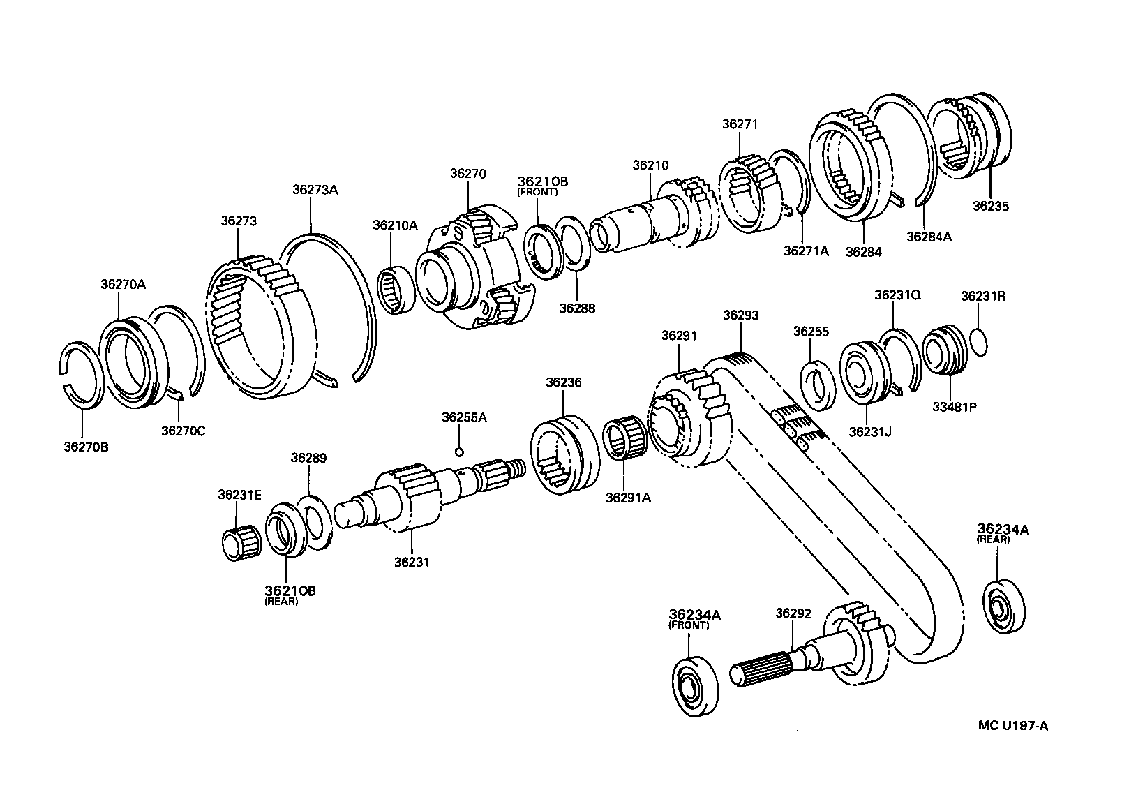 33481-26041 GEAR, SPEEDOMETER DRIVE (FOR TRANSFER) product image