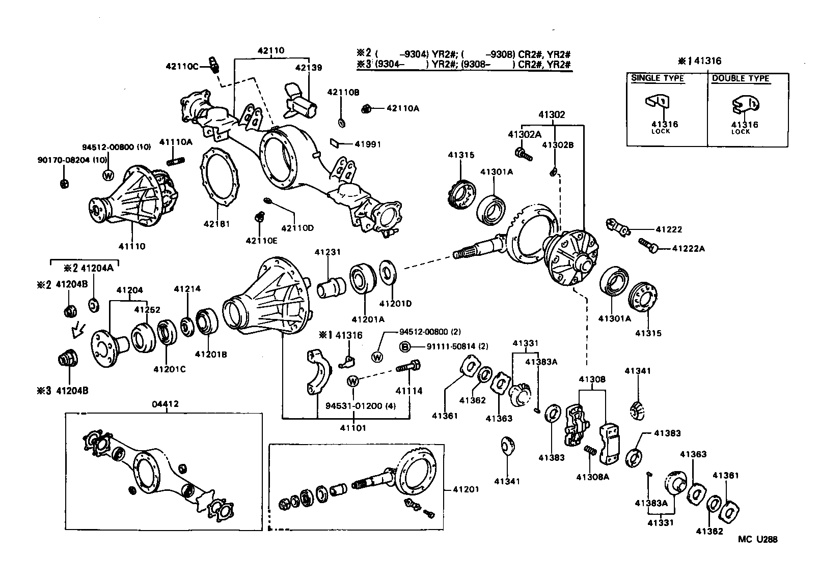 41110-27100 CARRIER ASSY, DIFFERENTIAL, REAR product image