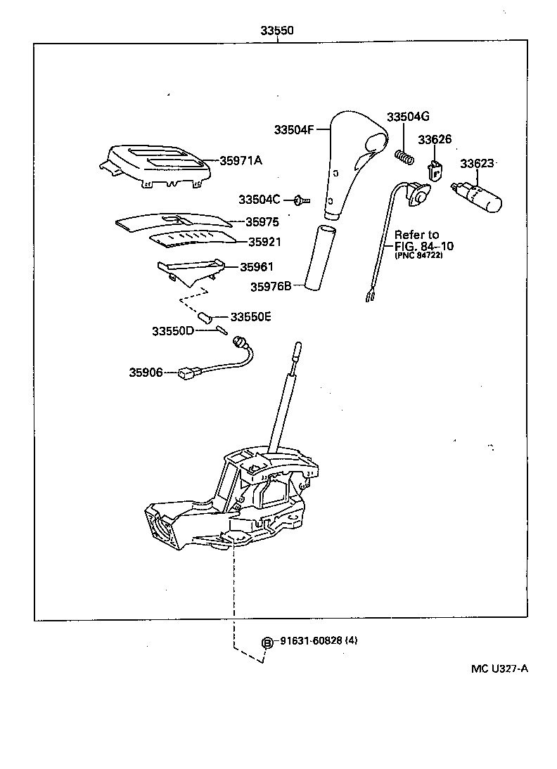 90501-07103 SPRING, COMPRESSION (FOR SHIFT LOCK RELEASE BUTTON) product image