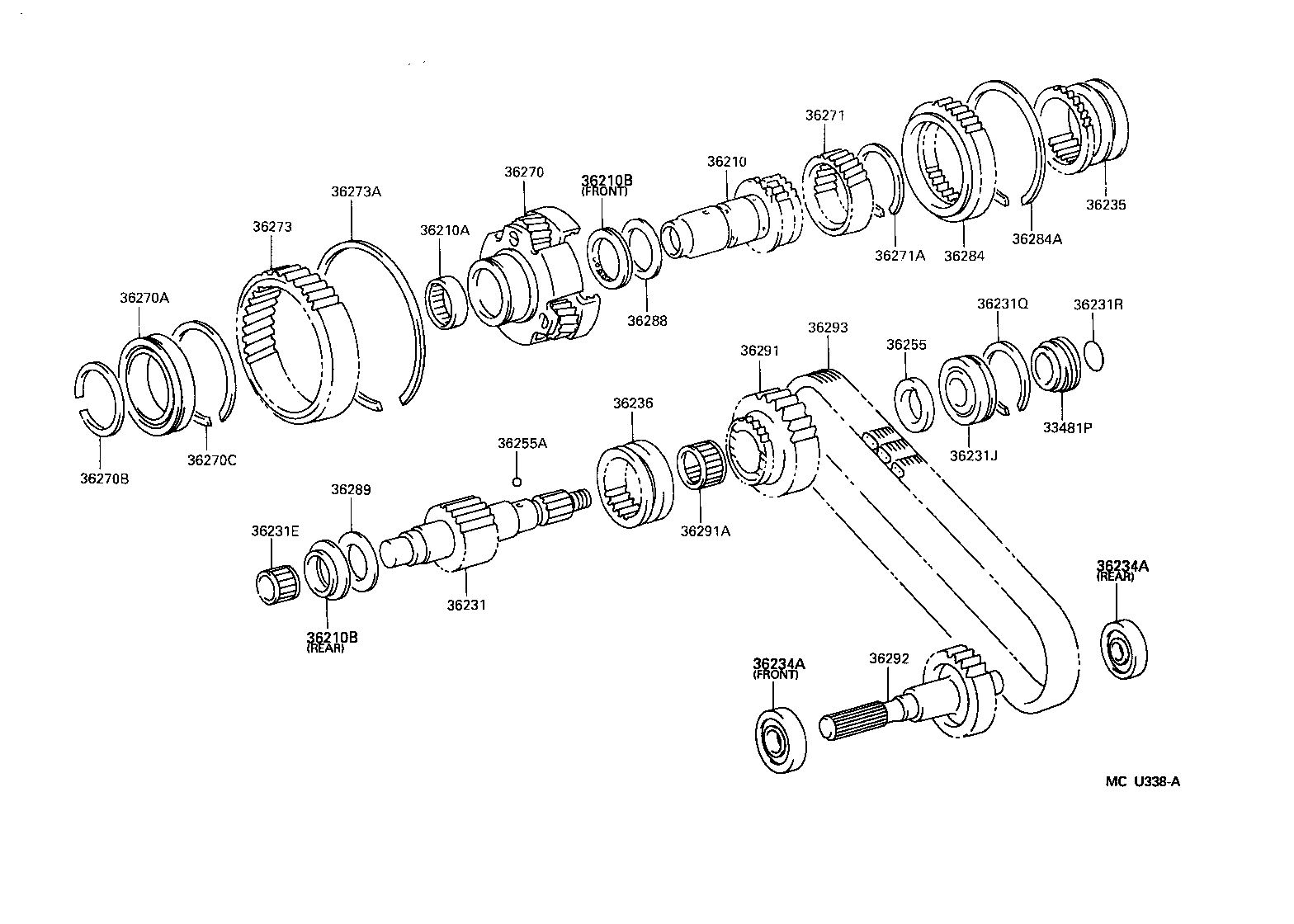 36292-25010 SPROCKET, TRANSFER DRIVEN product image
