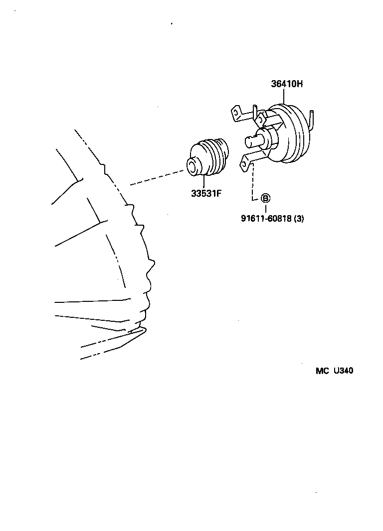 36410-25010 ACTUATOR ASSY, TRANSFER VACUUM product image