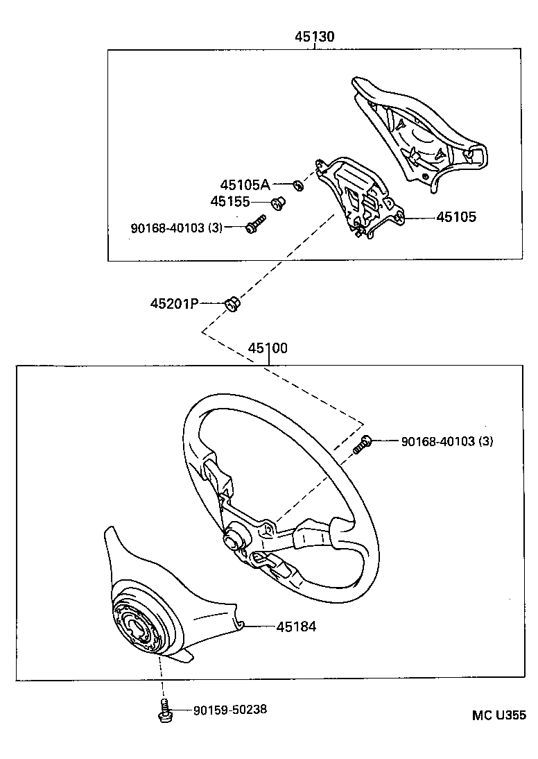 45105-20490 PLATE SUB-ASSY, HORN BUTTON CONTACT, NO.1 product image