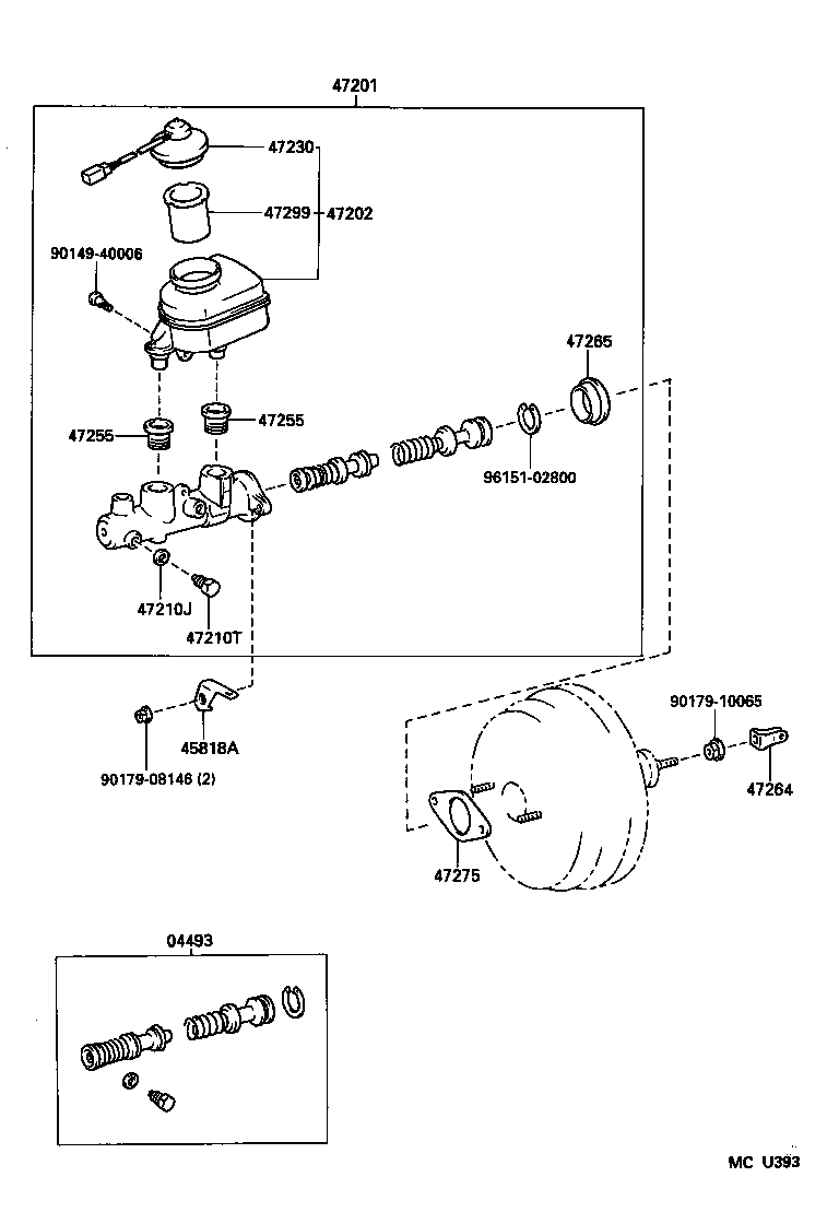 47220-30140 RESERVOIR SUB-ASSY, BRAKE MASTER CYLINDER product image