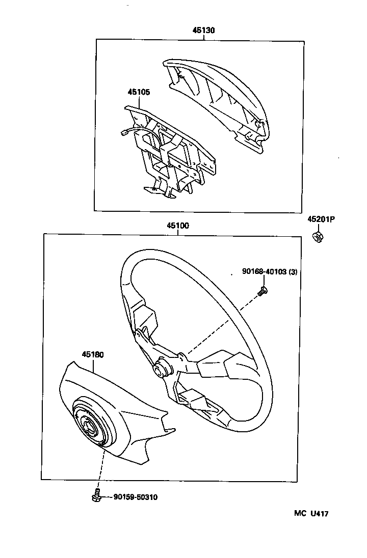 45100-30730-B0 WHEEL ASSY, STEERING product image