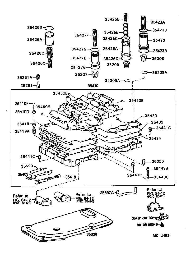 35260-60010 ACCUMLATOR ASSY, THROTTLE PRESSURE product image