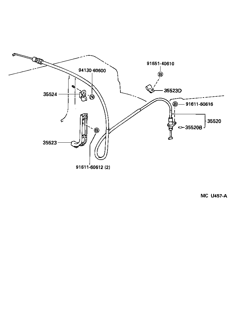 35523-35180 CLAMP, THROTTLE CABLE product image