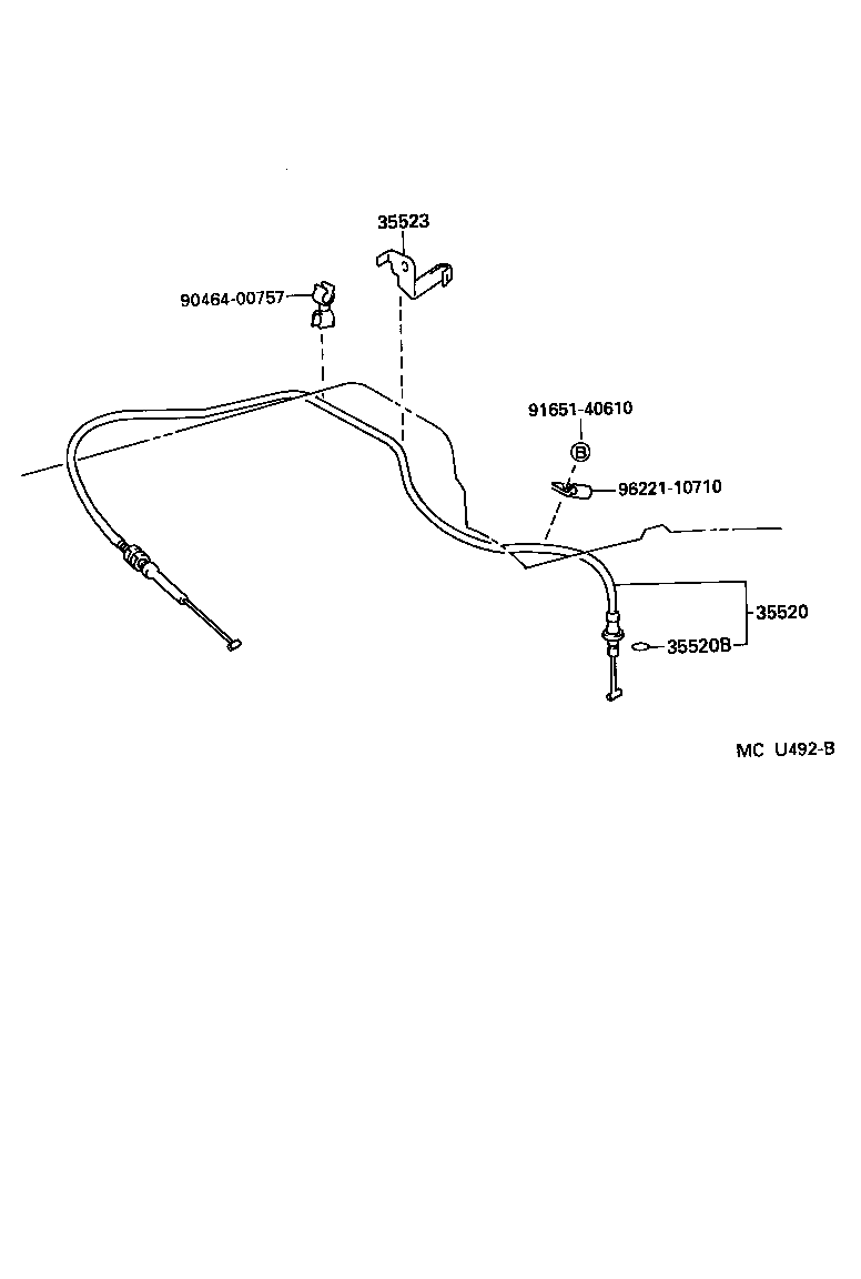 35520-30230 CABLE ASSY, THROTTLE product image