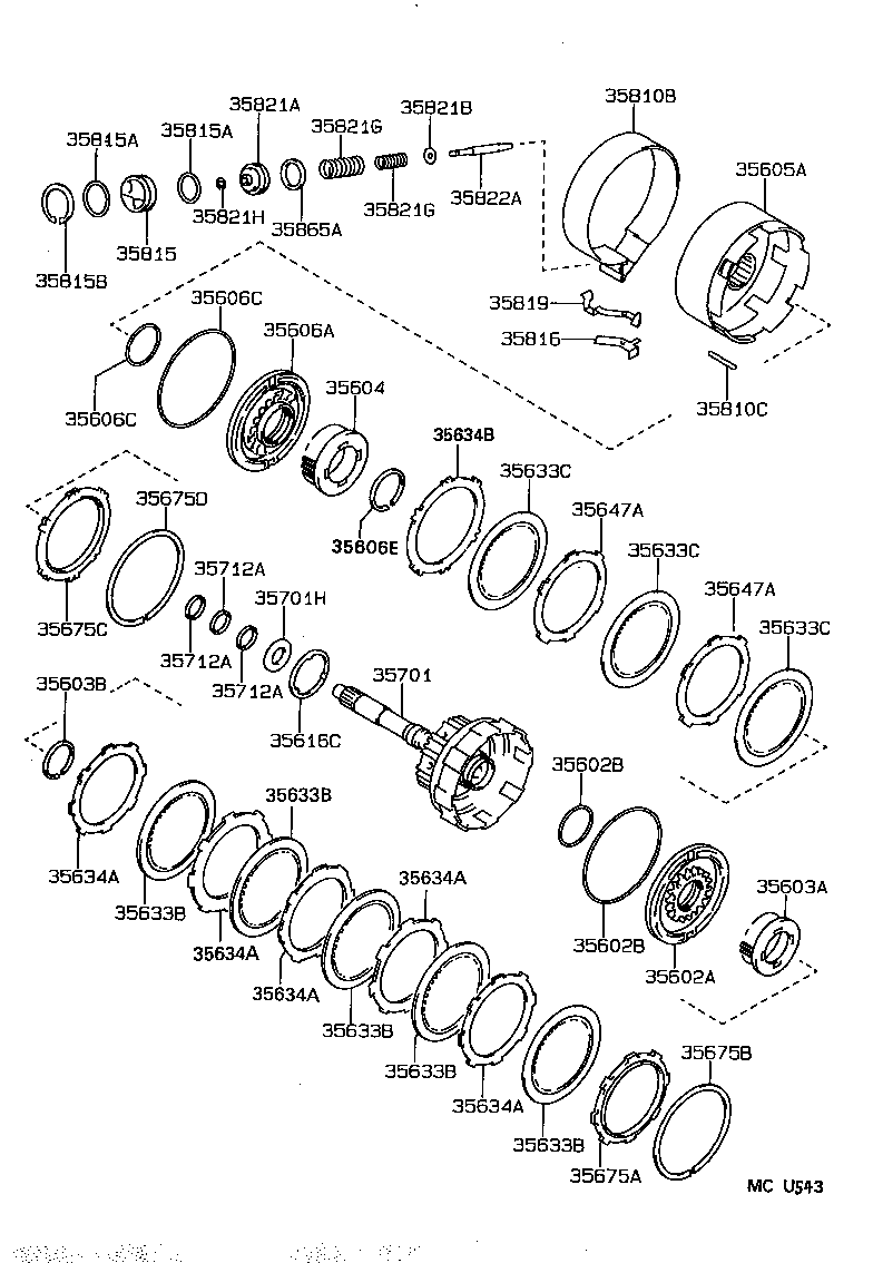 35821-33010 PISTON, 2ND COAST BRAKE product image