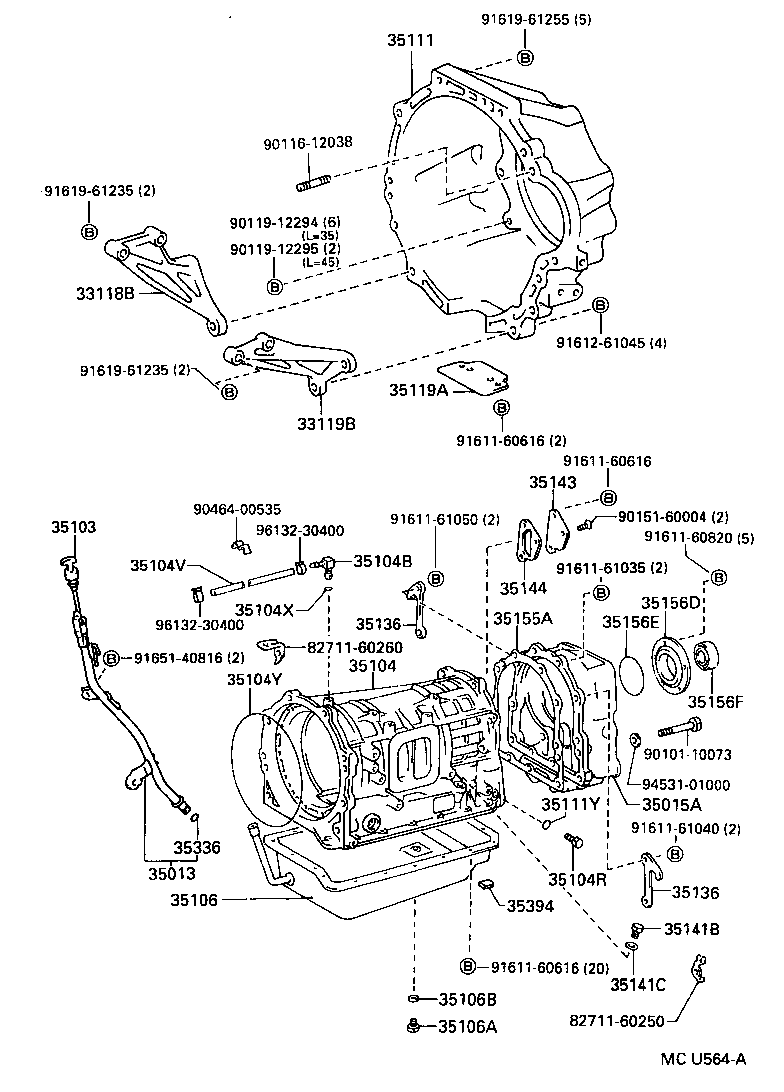 35103-36070 GAGE SUB-ASSY, TRANSMISSION OIL LEVEL product image