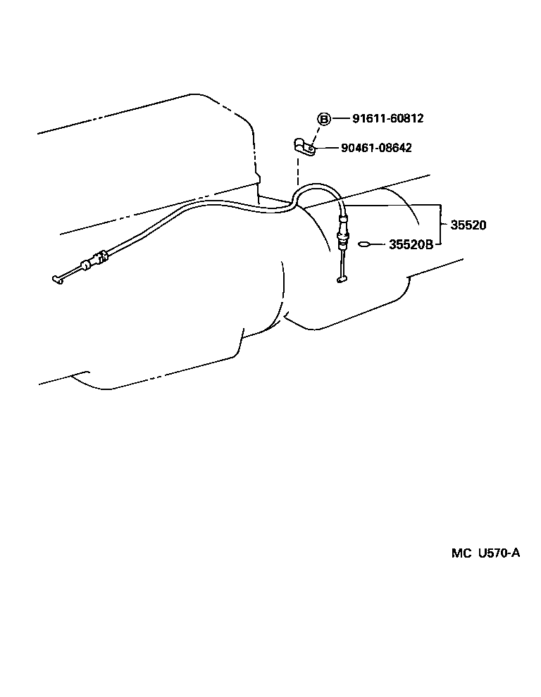 35523-37010 CLAMP, THROTTLE CABLE product image