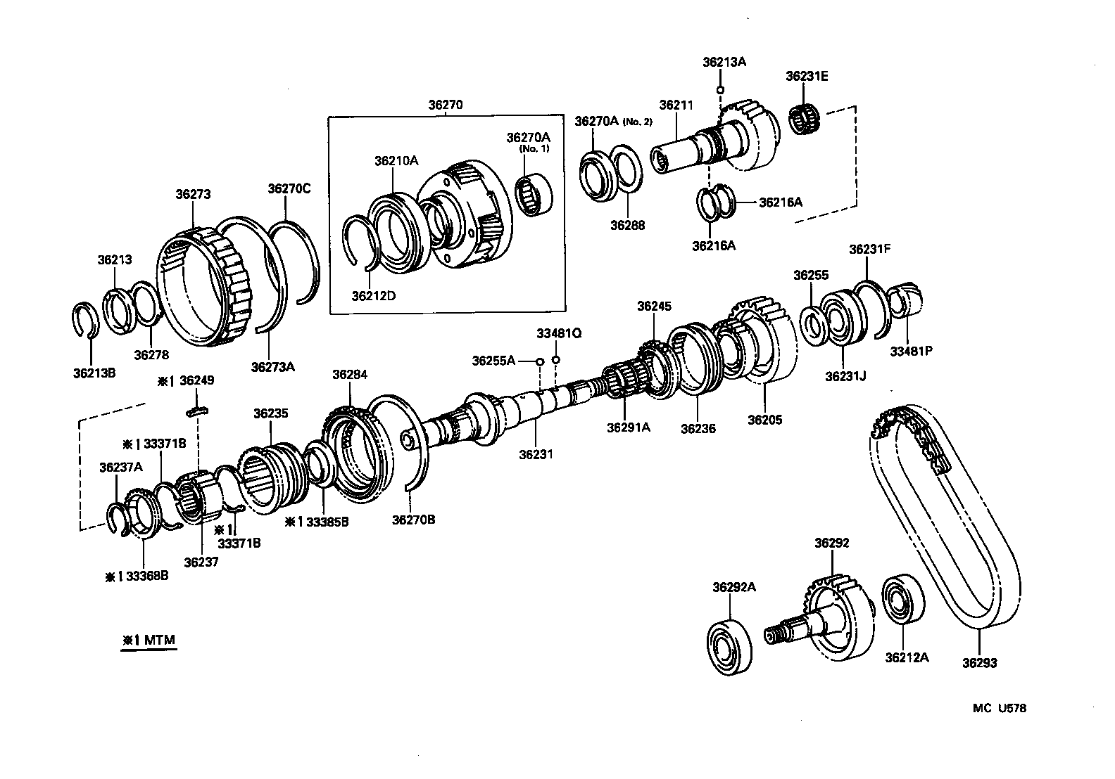 36203-35010 HUB, TRANSFER CLUTCH product image