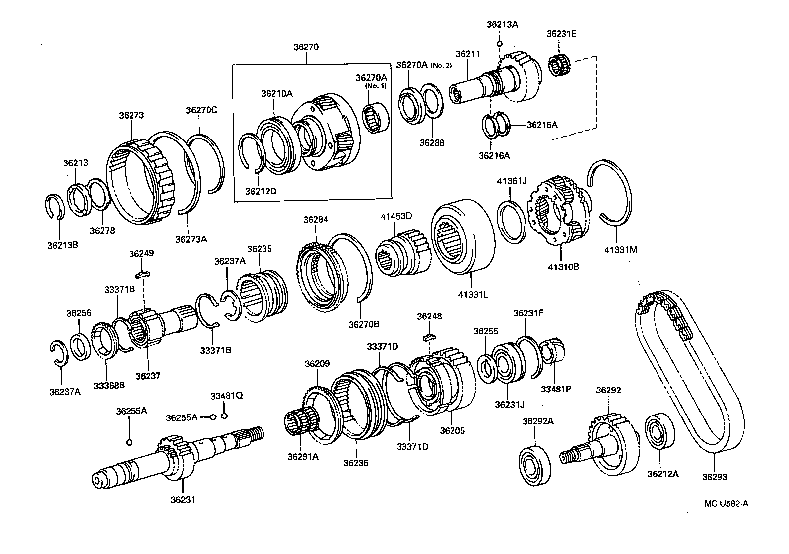 36231-35040 SHAFT, TRANSFER OUTPUT, REAR product image
