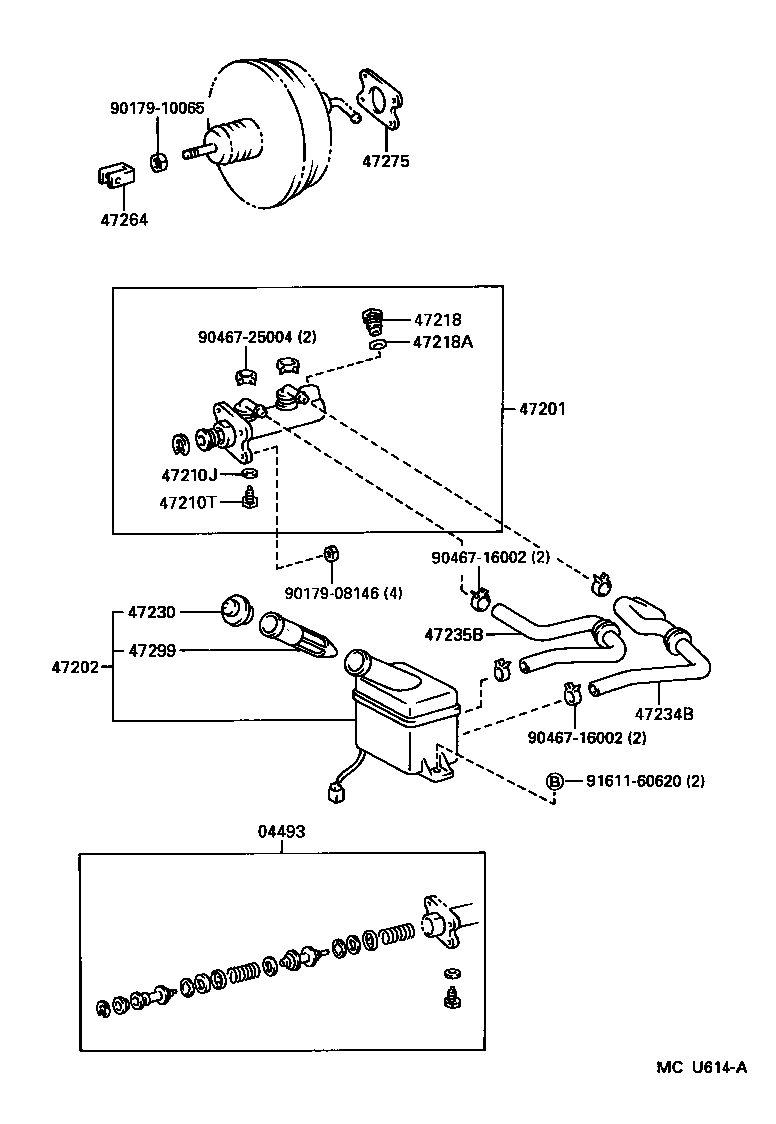 47220-65010 RESERVOIR SUB-ASSY, BRAKE MASTER CYLINDER product image