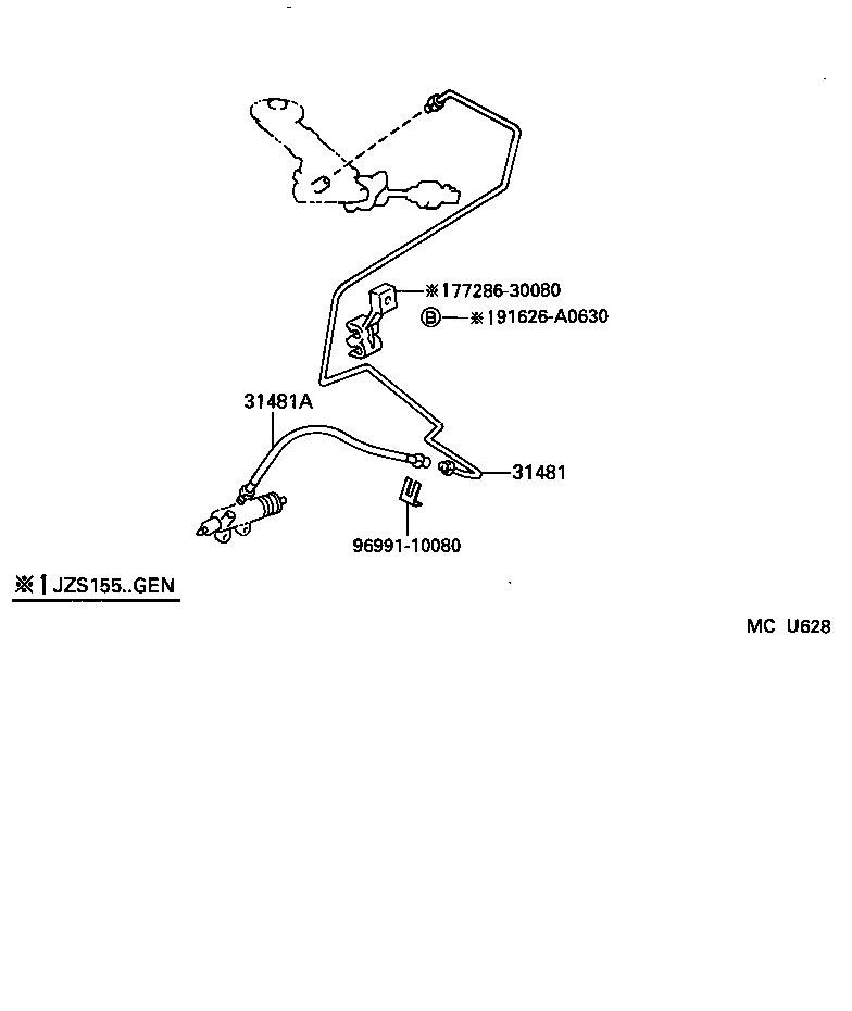 31301-30240 PEDAL SUB-ASSY, CLUTCH product image